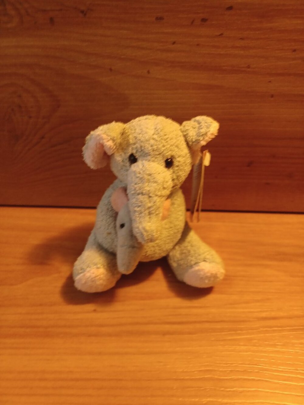Russ Berrie Elephant Mom & Baby Plush Stuffed Animal 4'in